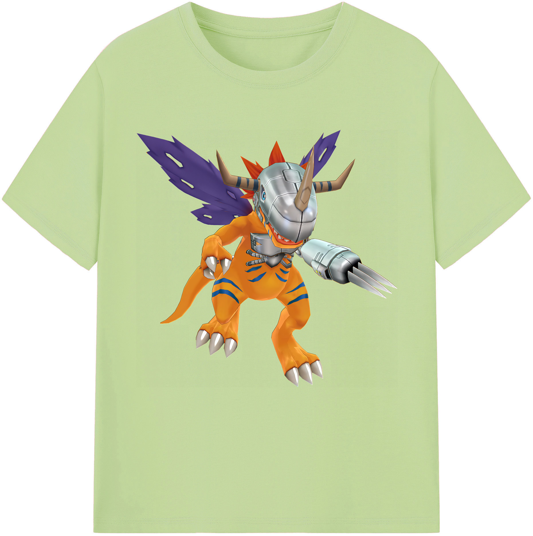 （画像用） Digimon デジタルモンスター/デジモン 綿100％半袖Tシャツ（フロントプリント）
